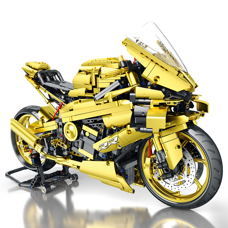Lego Technic Motorrad-Goldenes Yamaha R6 - Die kreative Welt von